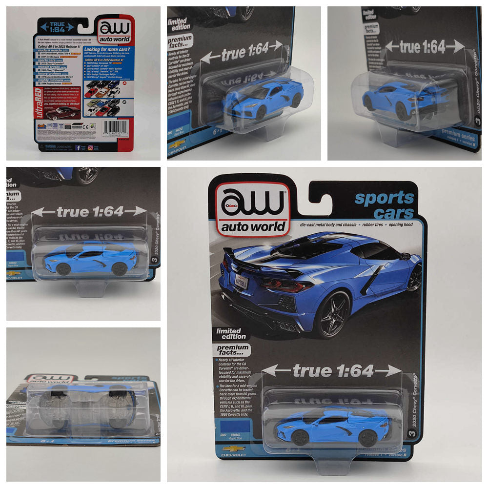 Auto World 1/64 Toyota Supra/Dodge Caravan/Mitsubishi 3000GT/Chevy Camaro/Lincoln Continental Series Diecast Models Car Auto Toys Gift Collection