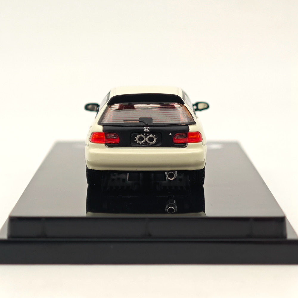 Hobby Japan 1/64 Honda CIVIC (EG6) JDM Style Customized Version With Engine Display Model White HJ642017AW Diecast Models Car Collection(Ships from the United States)