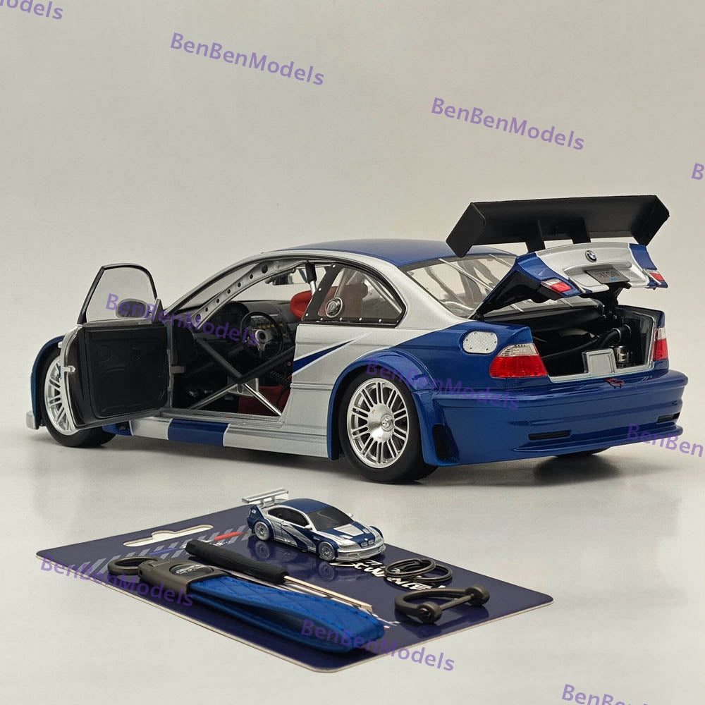 DCM 1/18 BMW M3 GTR E46 2001 Need For Speed Modèles de voitures en métal moulé sous pression Collection