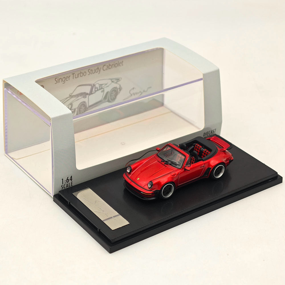 RHINO MODEL RM 1:64 Porsche Singer Turbo Study Cabriolet 930 Diecast Toys Car Collection Gifts Limited Edition
