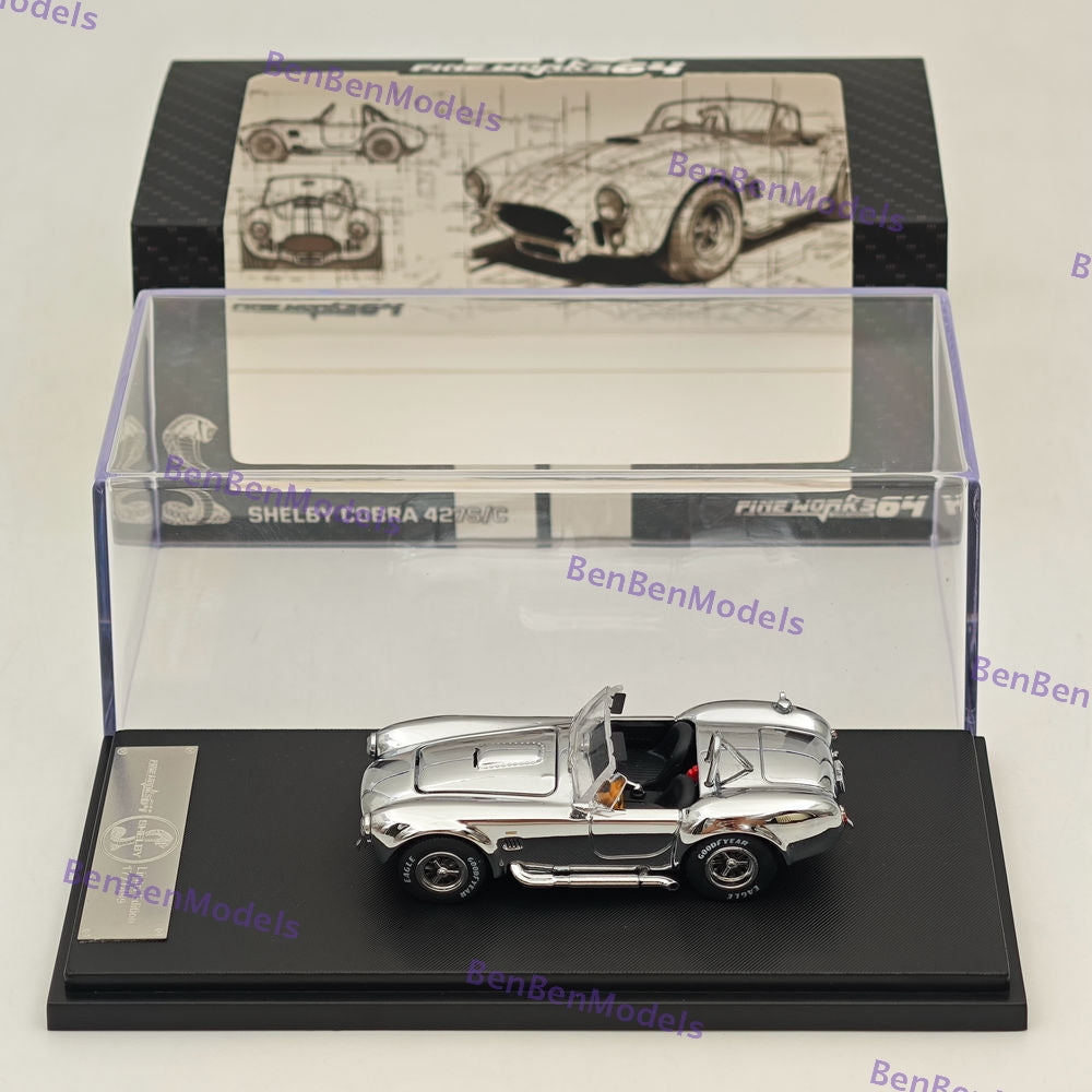Fine Works 1/64 Ford SHELBY COBRA 427S/C Diecast Models Car Limited Collection