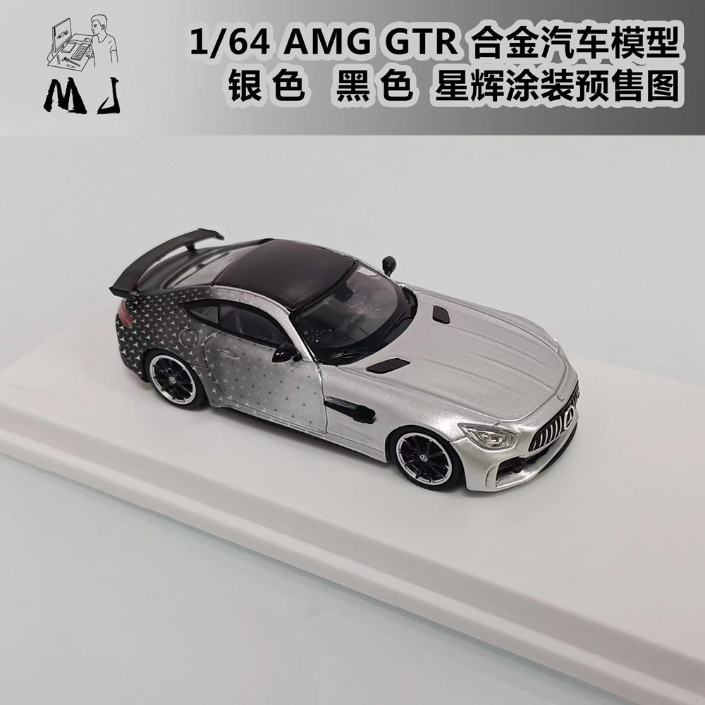 LMLF 1:64 Mercedes Benz AMG GTR Starlight Miniature Hobby Gifts Jouets moulés sous pression Collection de modèles de voitures