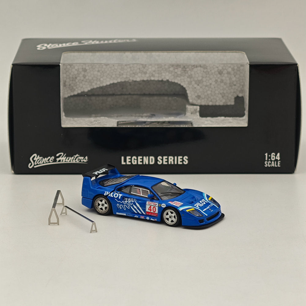 1/64 SH Ferrari F40 LM #40 Racing Sports Model Legend Series Open Tail Gate
