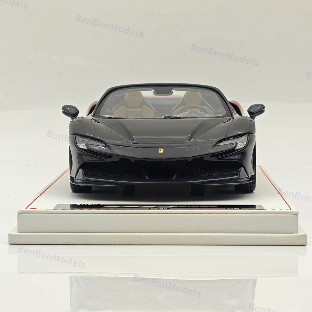 CE 1/18 Ferrari SF90 Spider Supercar Car Red Black Gradient Resin Diecast Model