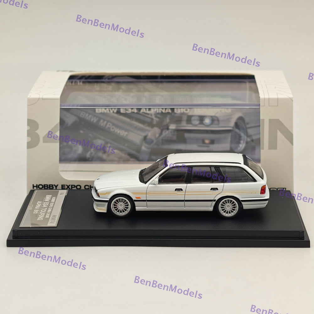 Mortal 1:64 BMW E34 M5 TOURING Wagon Openable Hood 2025 HEC Miniature Diecast Toys Car Models Collection Gifts White