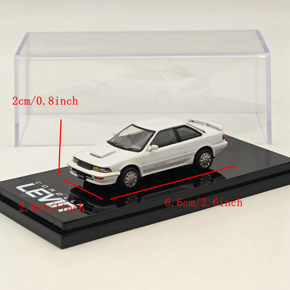 Hobby Japan 1/64 Toyota COROLLA LEVIN GT-Z AE92 Super White II HJ643059ZW Modèle de voiture moulé sous pression Collection limitée