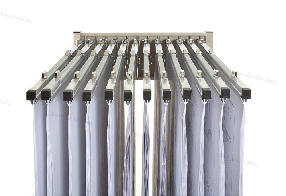 Heavy Duty Mobile Blueprint Storage Rack MRWH - 12 Pivot Brackets, Locking Casters, Adjustable --US in stocks