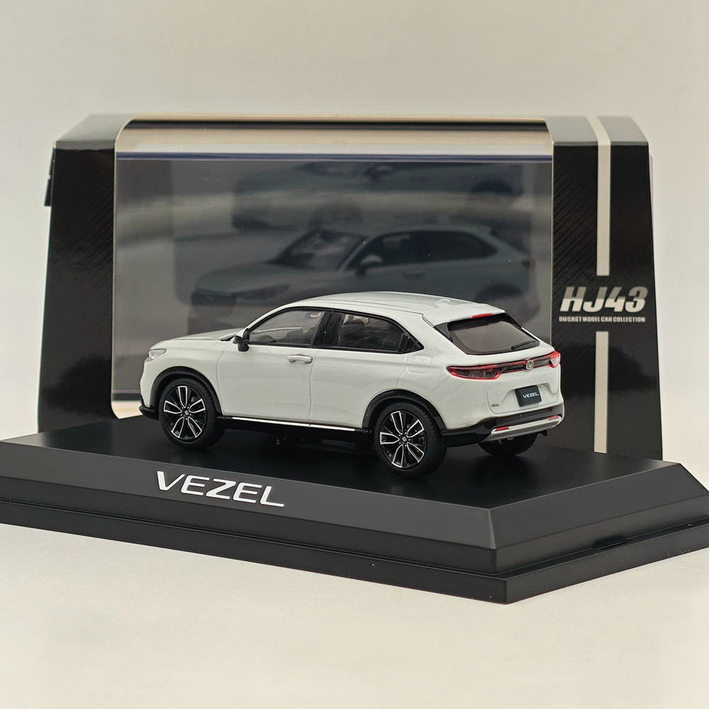 Hobby Japan 1/43 Honda VEZEL e:HEV Z Premium lumière du soleil blanc (P) HJ432002SW modèle de voiture moulé sous pression Collection limitée