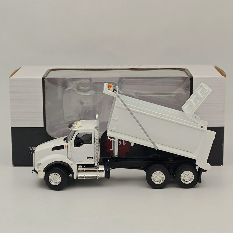 FIRST 1/50 Kenworth T880 Dump Truck White 50-3471 DIECAST Model Truct Collection