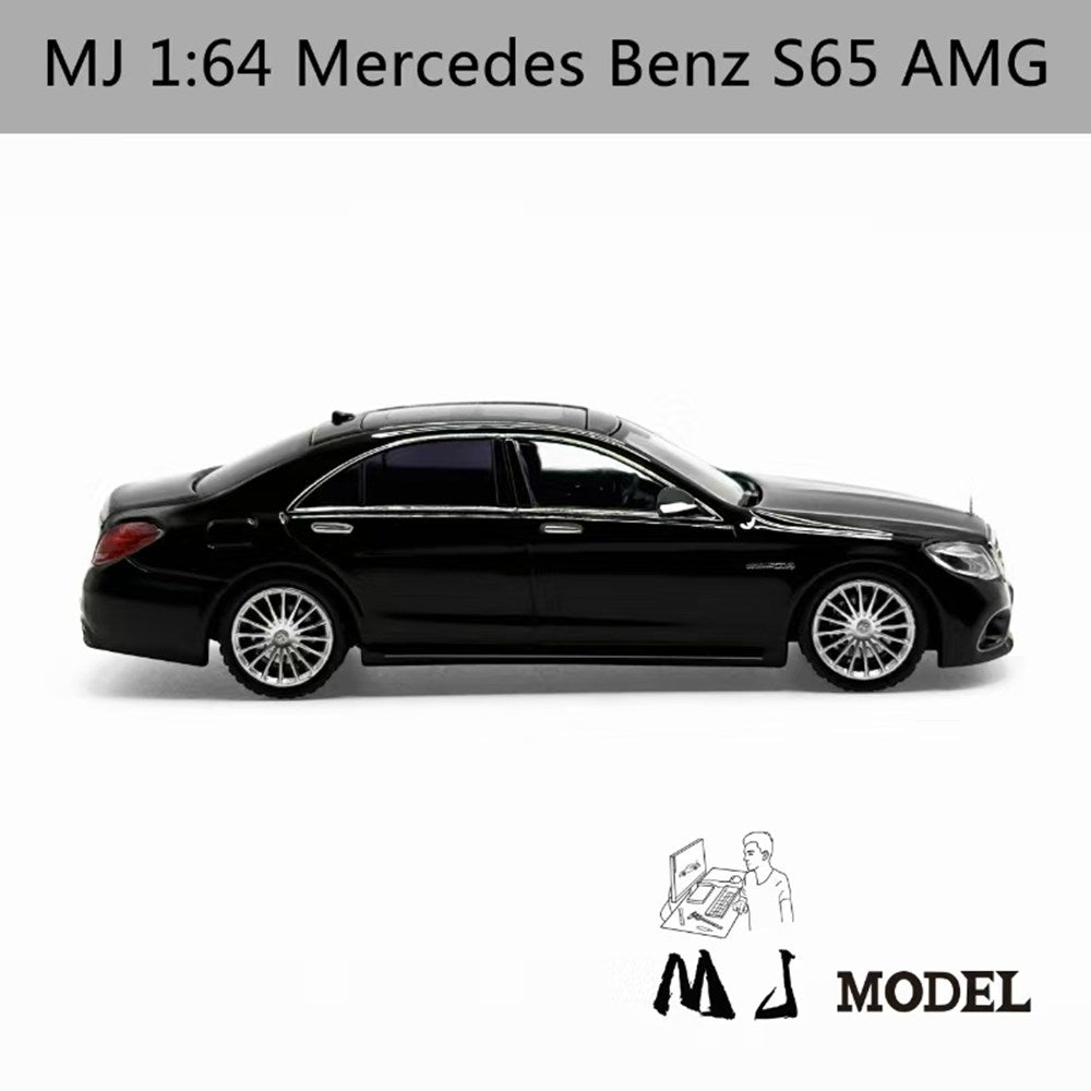 MJ 1:64 Mercedes Benz S65 AMG W222 Diecast Toys Modèles de voitures Collection Cadeaux Édition limitée