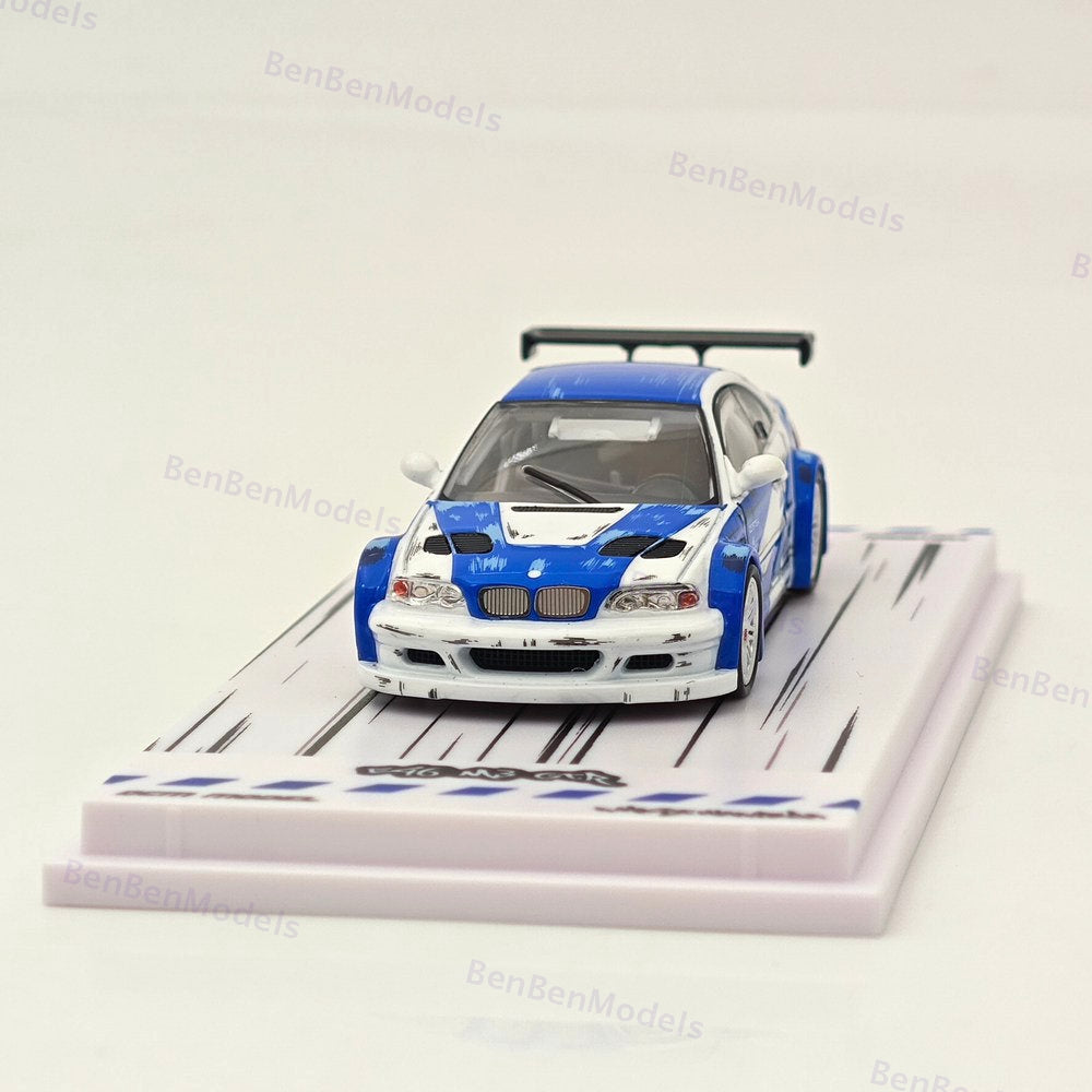 1:64 DCM BMW M3 GTR E46 NFS TECKWRAP APAXPO ZESTEK Diecast Models Car Colletible