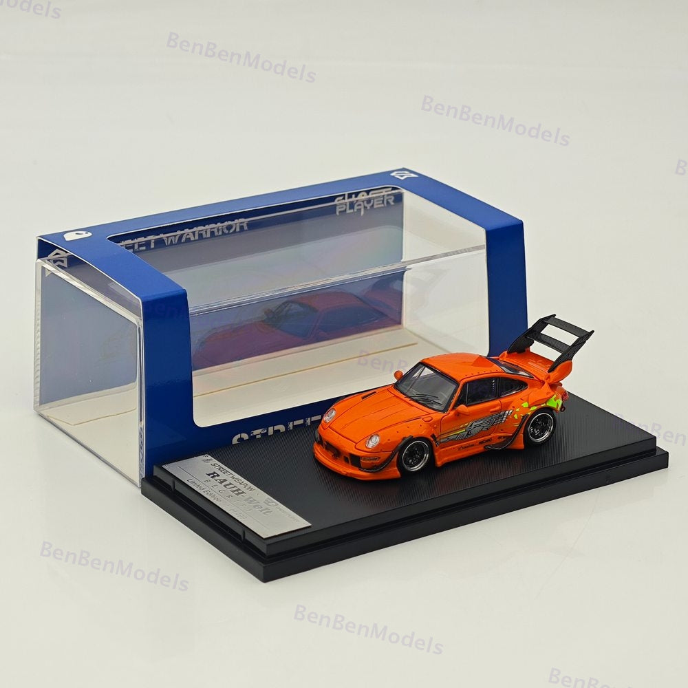 1/64 SW Porsche RWB 993 RAUH-Welt Orange Speed and Furious Diecast Metal Car
