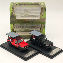 Modèles Autobots 1/64 TOYOTA LAND CRUISER LC79 Édition de voyage dans le temps modifiée de style australien Collection Jouets moulés sous pression Voiture Miniature Hobby Cadeaux