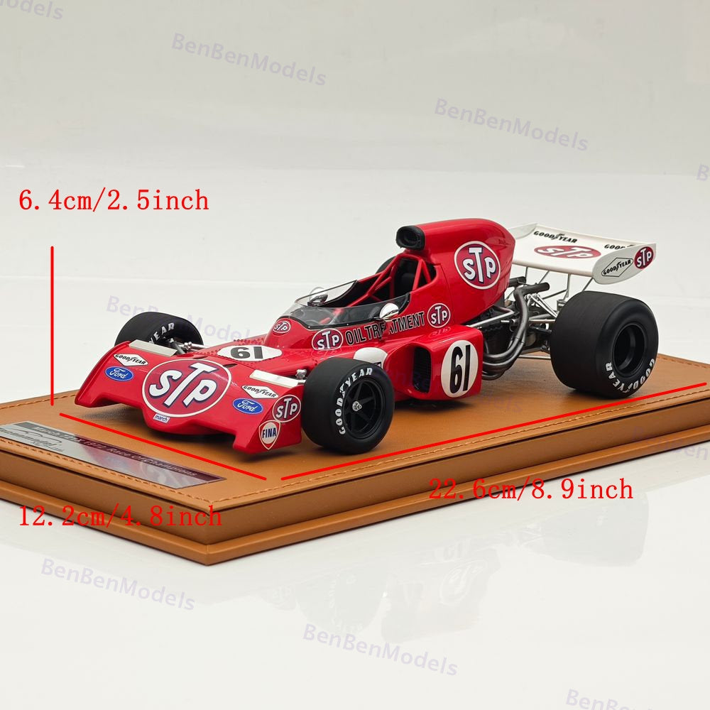 Tecno 1/18 March 721X 1972 Race Of Champions Ronnie Peterson #61 TM18-288C