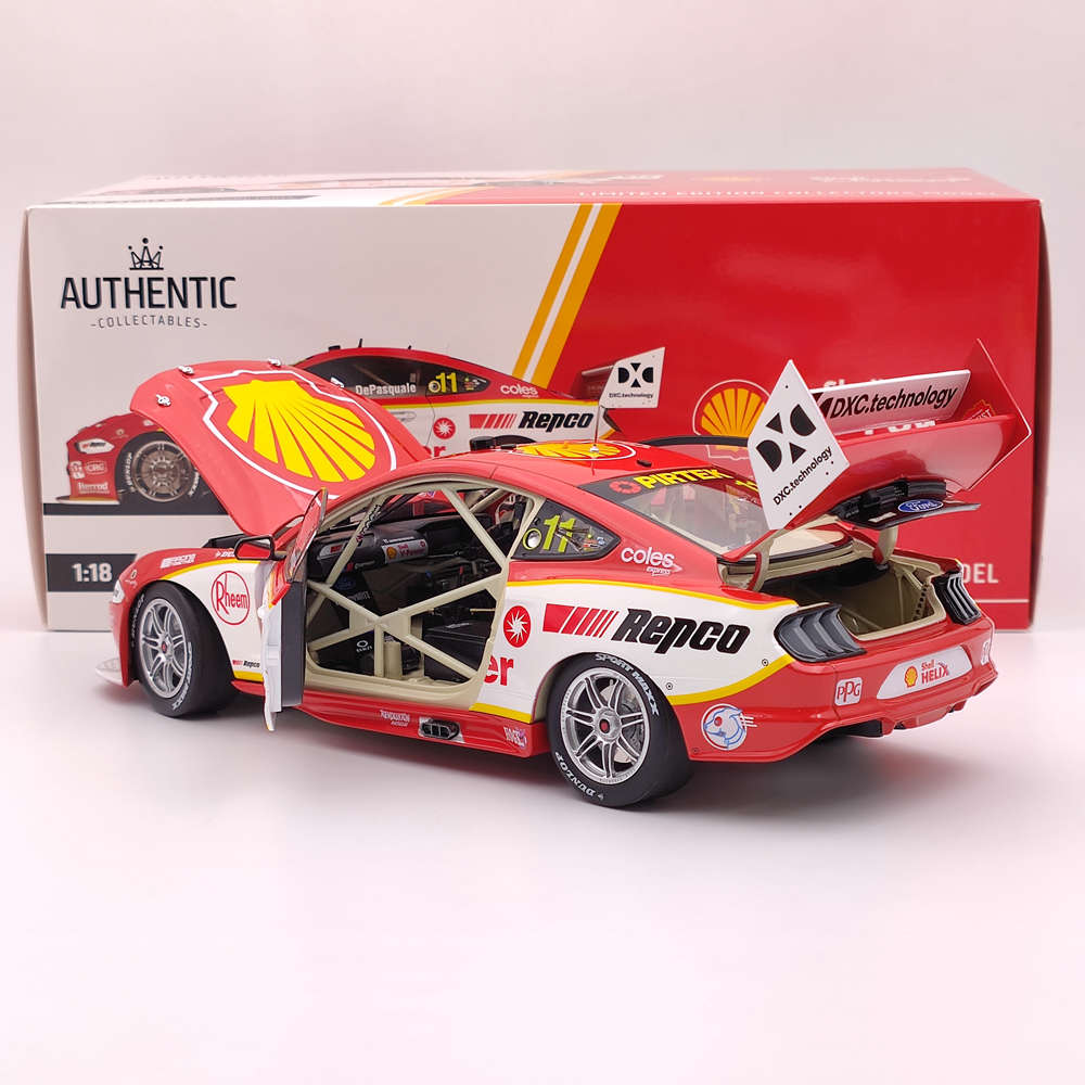1/18 Authentique SHELL V-POWER RACING #11 FORD MUSTANG GT 2021 ANTON DE PASQUALE'S Toys Car Cadeau