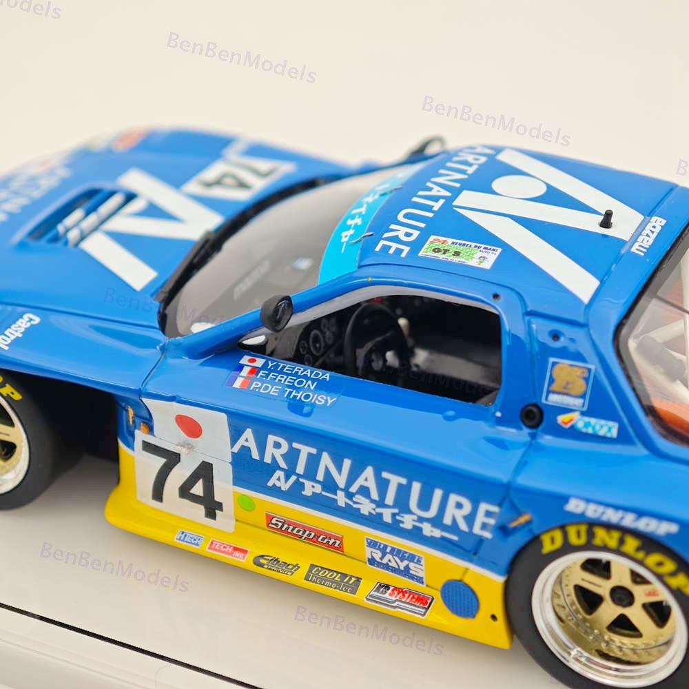TSM MODEL TSM430190 1/43 Mazda RX-7 #74 1994 Le Mans 24 Hrs Team Artnature Resin