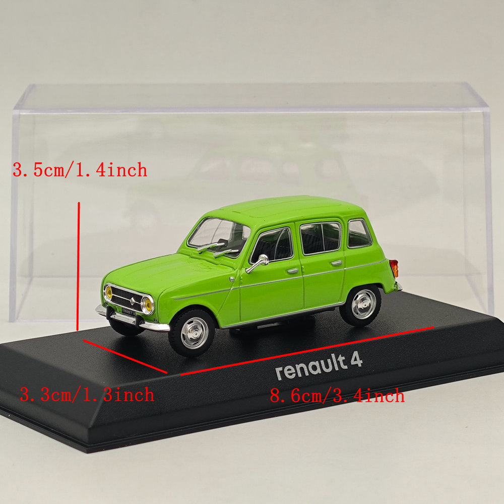 1/43 Norev R4 1972 Diecast Models Car Limited Collection Green