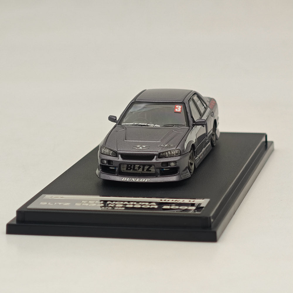 MORTAL 1:64 NISSAN BLITZ D1 SKYLINE ER34 URAS K5-660R MJ STYLE Drift Car Edition Miniature Diecast Toys Modèles de voitures Hobby Collection Cadeaux