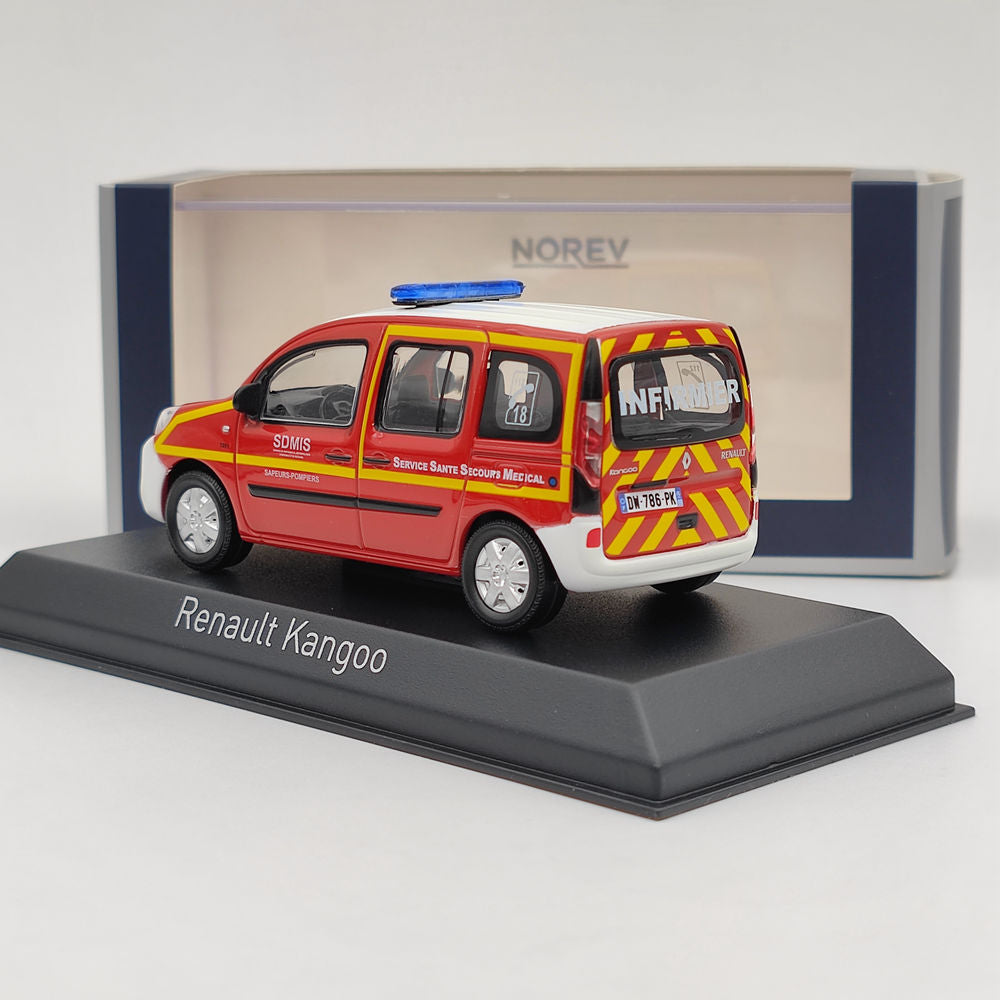 Norev Renault Kangoo INFIRMIER SSSM POMPIERS 1/43, modèles moulés sous pression, voiture, jouets, cadeau, 2013