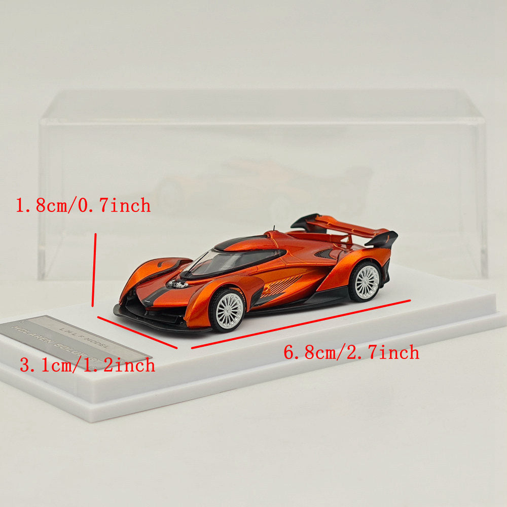 LMLF 1:64 Mclaren Solus GT V10 Racing Sports Diecast Toys Car Models Collection Gifts Limited Edition