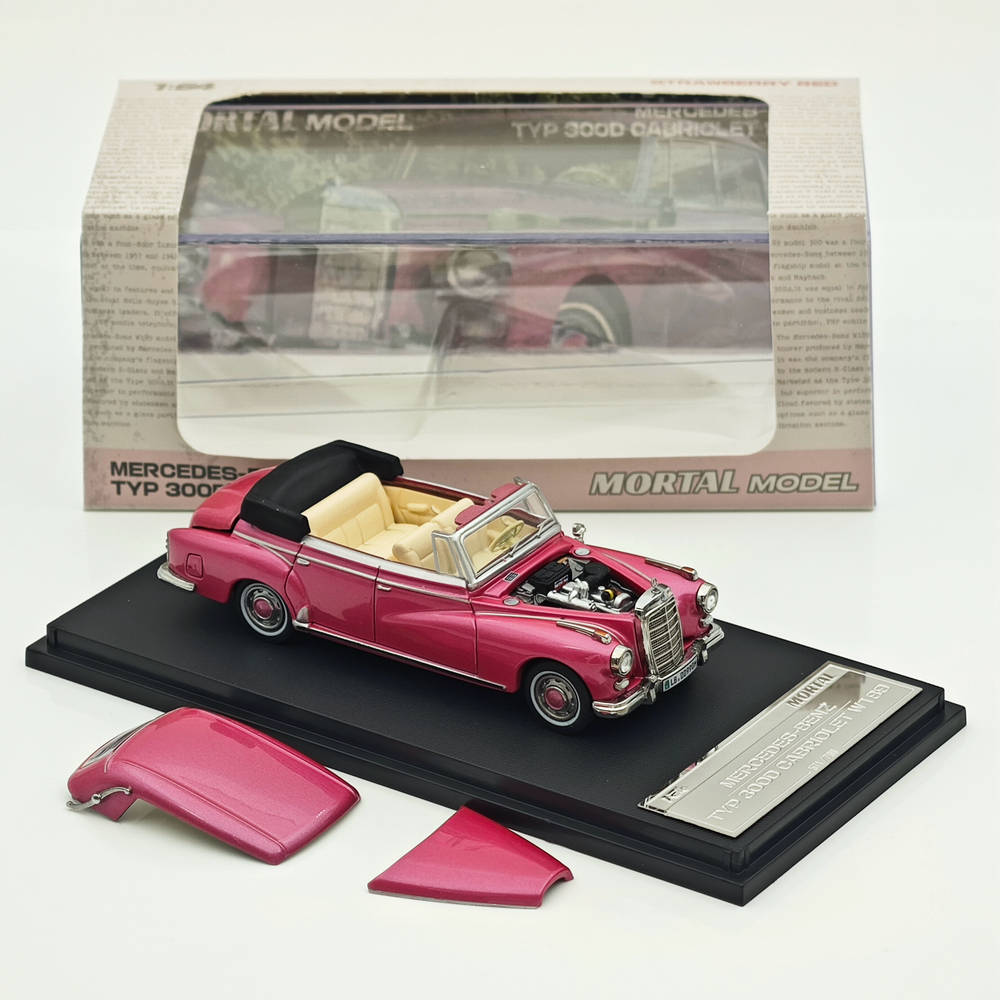 Mortal 1:64 Mercedes Benz 300D Convertible Retro Alloy Car Model Collection Diecast Toys Car Miniature Hobby Gifts