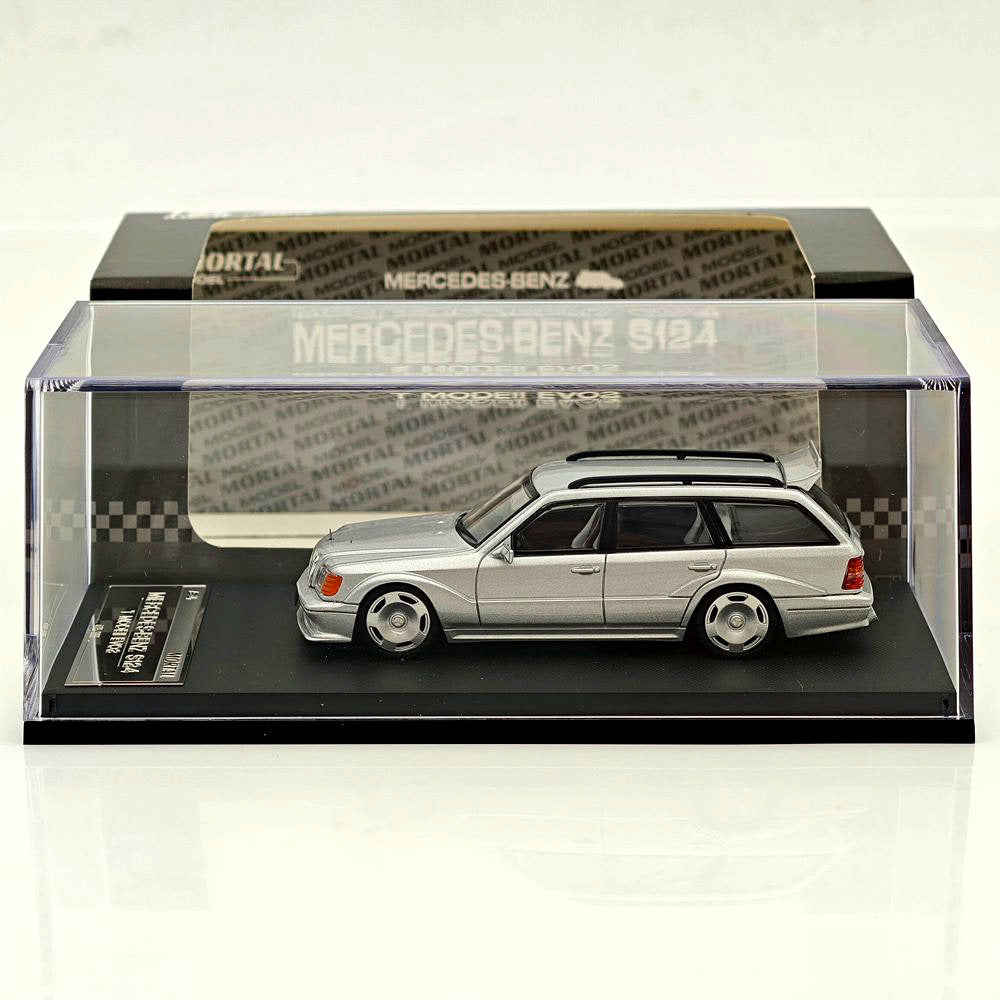 Mortal 1:64 Mercedes-Benz S124 T MODEII EVO2 Wagon Taxi Diecast Toys Car Models Collection Gifts