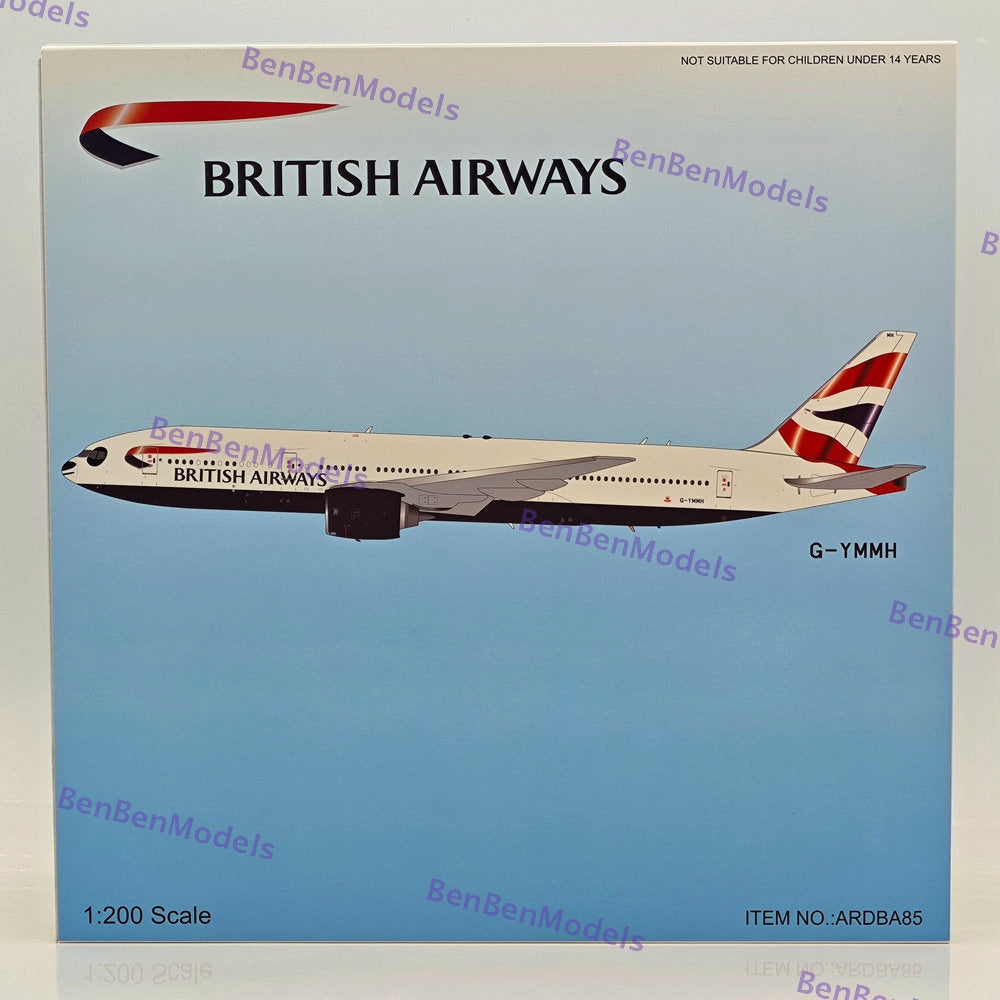 1:200 ARD British Airways / Boeing 777-200 / G-YMMS WITH STAND / Diecast ARDBA85