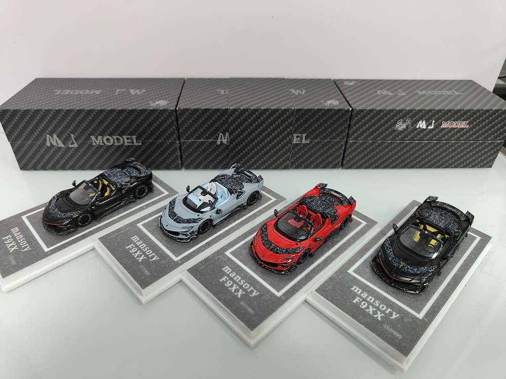 MJ 1/64 Ferrari Mansory F9XX Hardtop/Convertible Diecast Car Models Collection Gifts Limited Edition