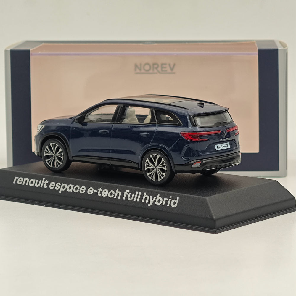 Modèle réduit de voiture moulé sous pression Renault Espace E-tech Full Hybrid 1/43 Norev, collection bleue