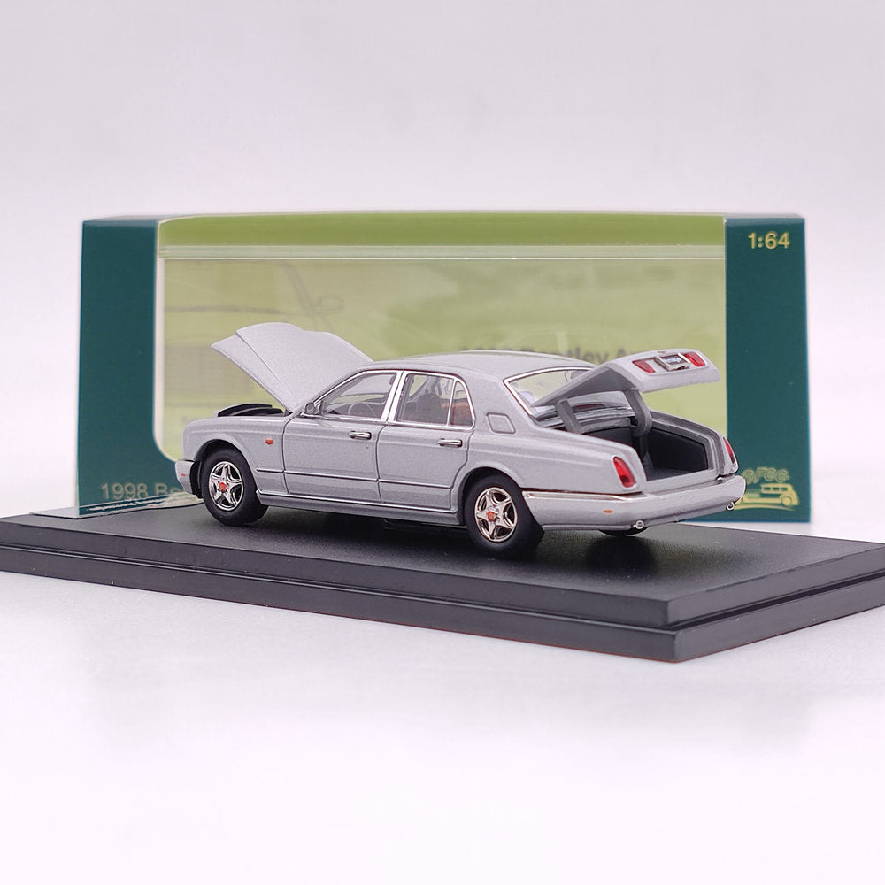 GFCC TOYS 1:64 1998 Bentley Arnage Silver Modèle de voiture moulé sous pression Collection limitée Jouets Cadeau