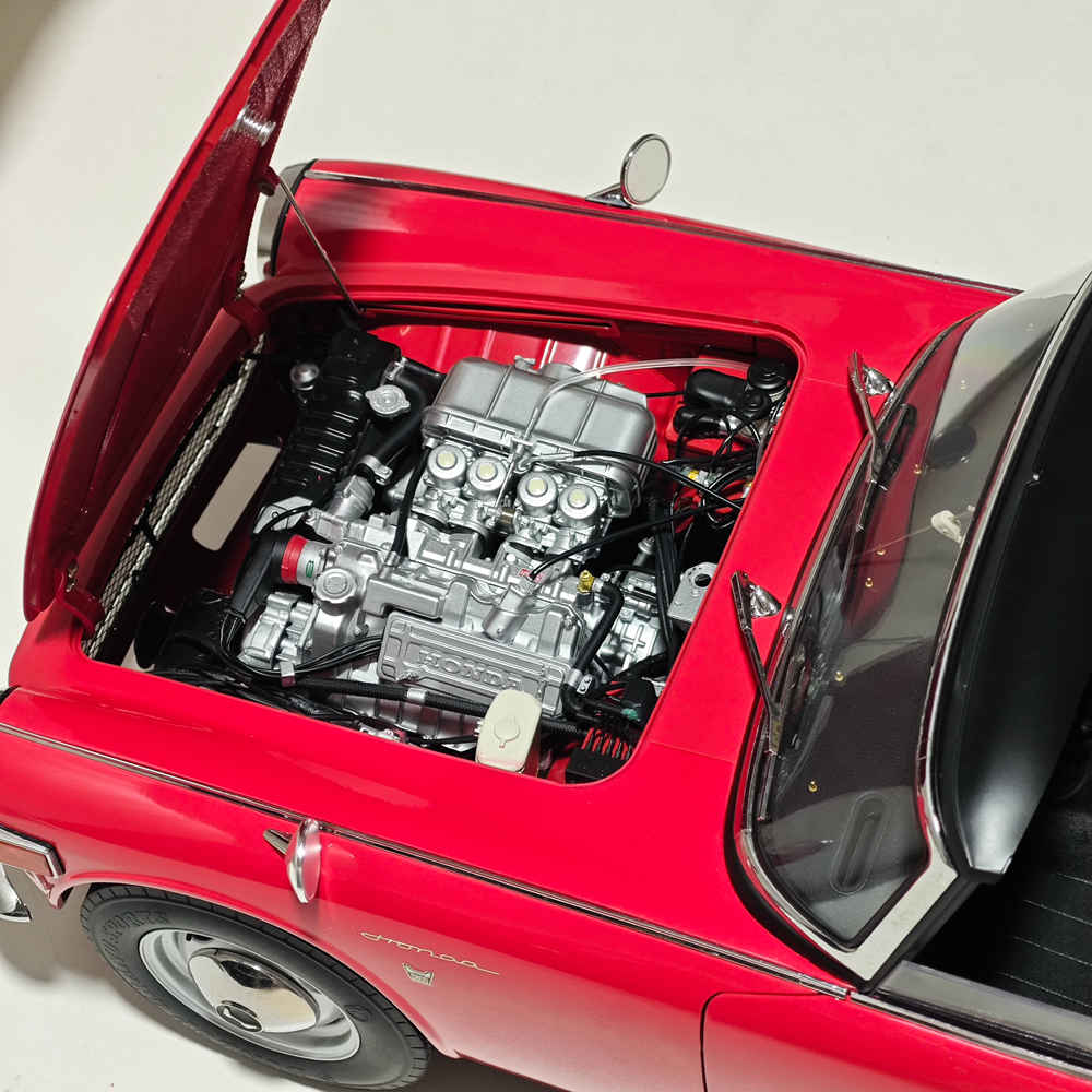 RARE 1/6 G & P HONDA S800M Cabriolet 1969 Modèle moulé sous pression édition son et lumière