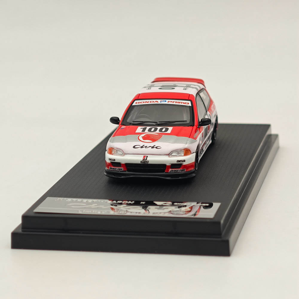 Modèle moulé sous pression 1/64 Street Weapon Honda Civic EG6 revêtement idemitsu Ltd 499 #100