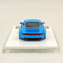 XKE 1/64 Porsche 964 RWB rauh-welt BEGRIFF, modèles de voiture en résine bleue, collection limitée, cadeau automobile