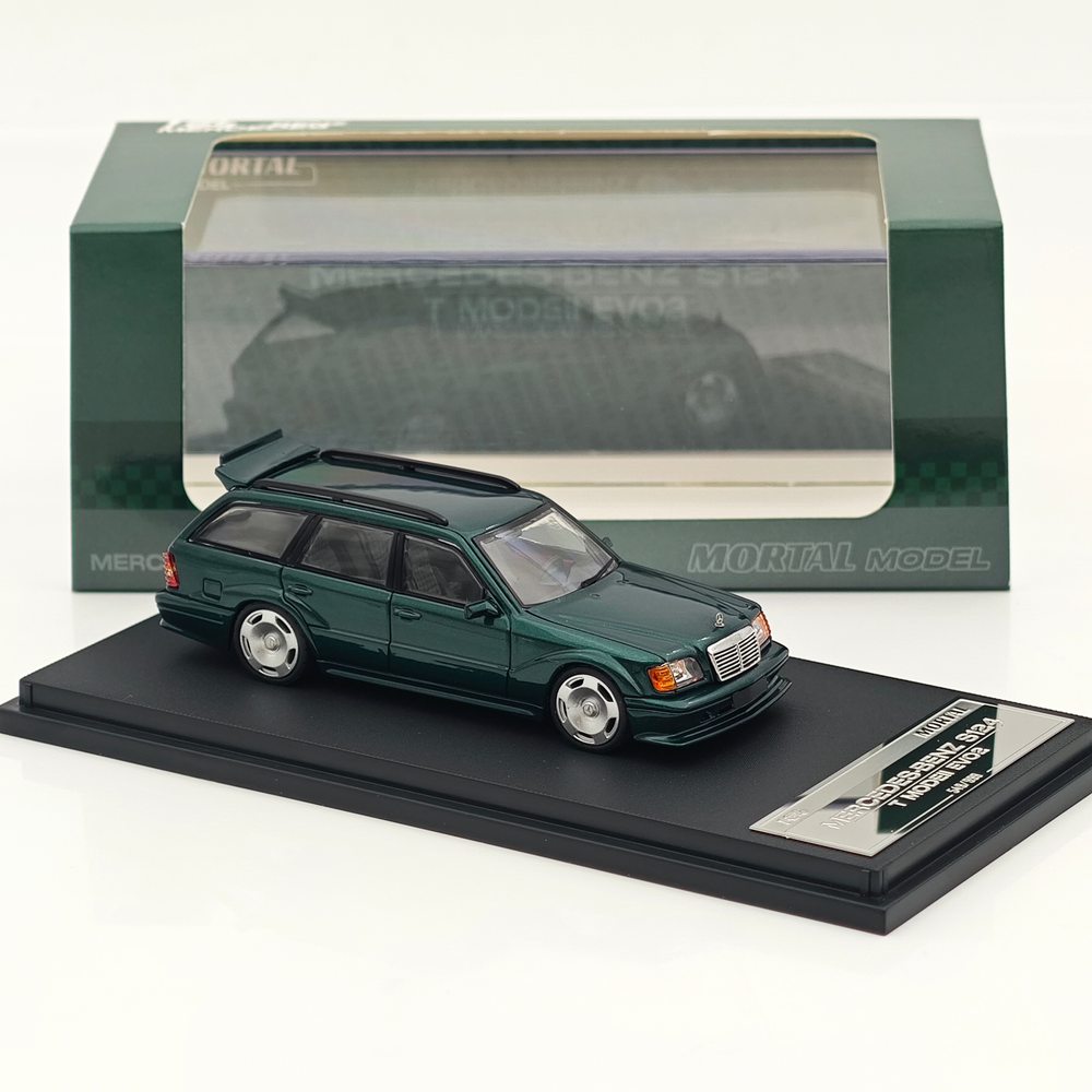 Mortal 1:64 Mercedes-Benz S124 T MODEII EVO2 Wagon Taxi Diecast Toys Car Models Collection Gifts