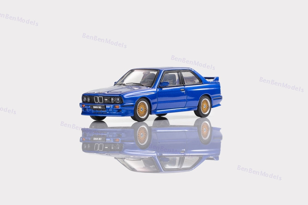 Mortal 1:64 BMW E30 M3 Sport Evolution Alloy Openable Hood Diecast Toys Car Models Hobby Collection Gifts