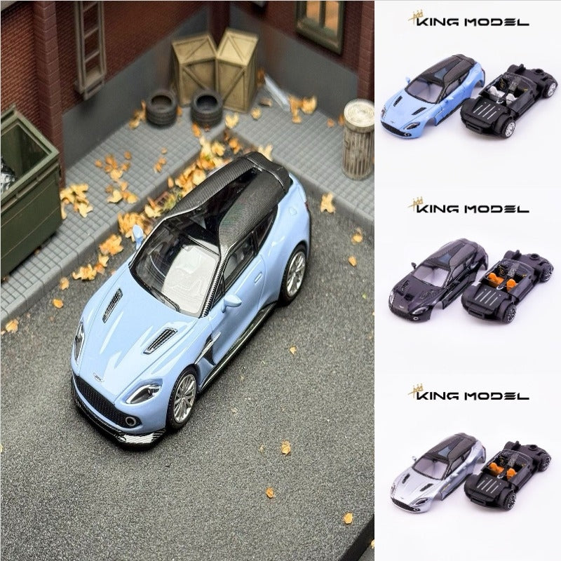 KING MODEL 1:64 Aston Martin Vanquish Zagato Shooting Brake Diecast Toys Car Model Gifts