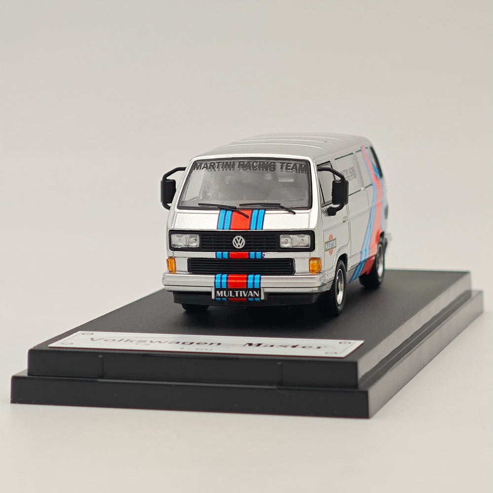 Master 1:64 VW T3 Martini Gulf Oil Van Diecast Toys Car Models Miniature Hobby Exquisite Gifts