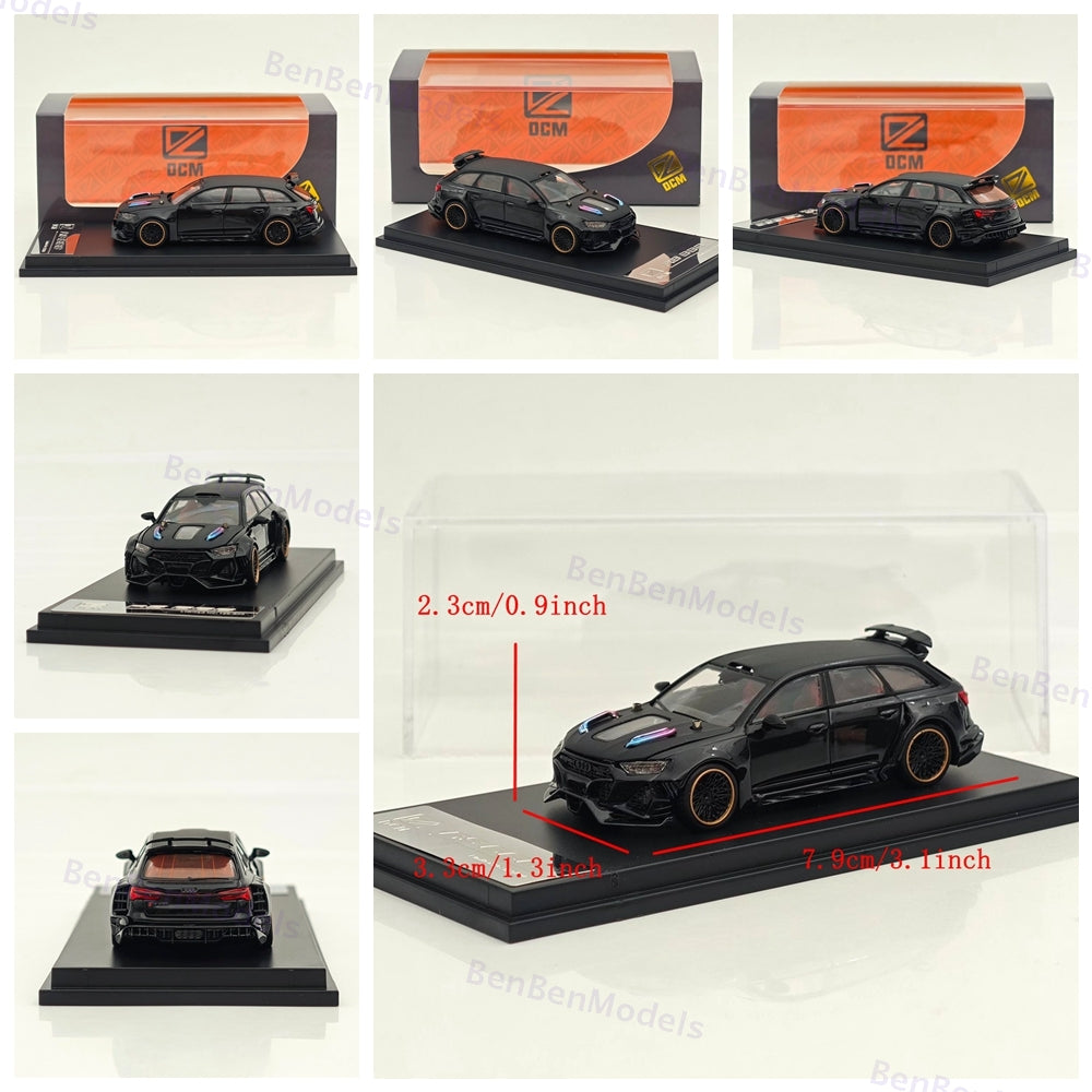 DCM 1:64 RS6 2NCS Wagon Widebody Kit Sports Model Diecast Metal Car
