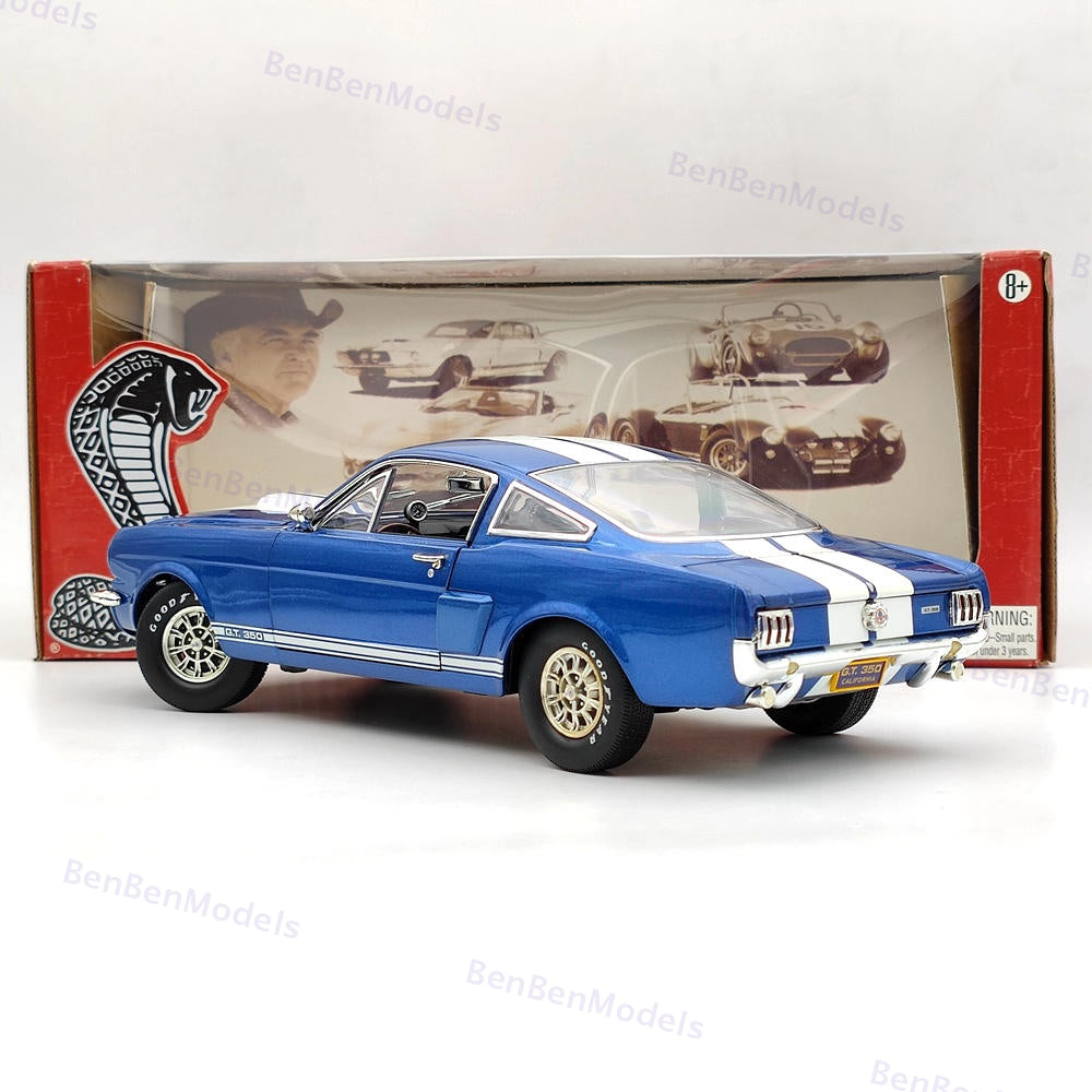 Cobra 1:18 Ford Mustang Shelby GT 350 1966 Blue DC35002 Metal Collectibles Used