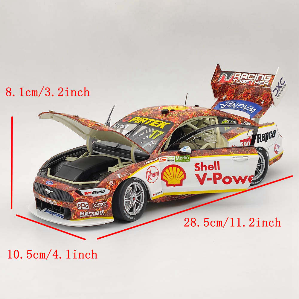 1/18 Authentic SHELL V-POWER RACING TEAM WILL DAVISON'S #17 FORD MUSTANG GT 2021 TOYS CAR GIFT