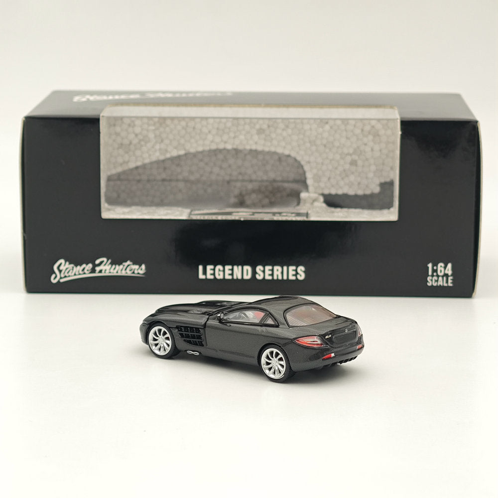 Modèle réduit de voiture moulé sous pression Mercedes Benz McLaren SLR Black LEGEND SERIES VHTF 1/64 Stance Hunters