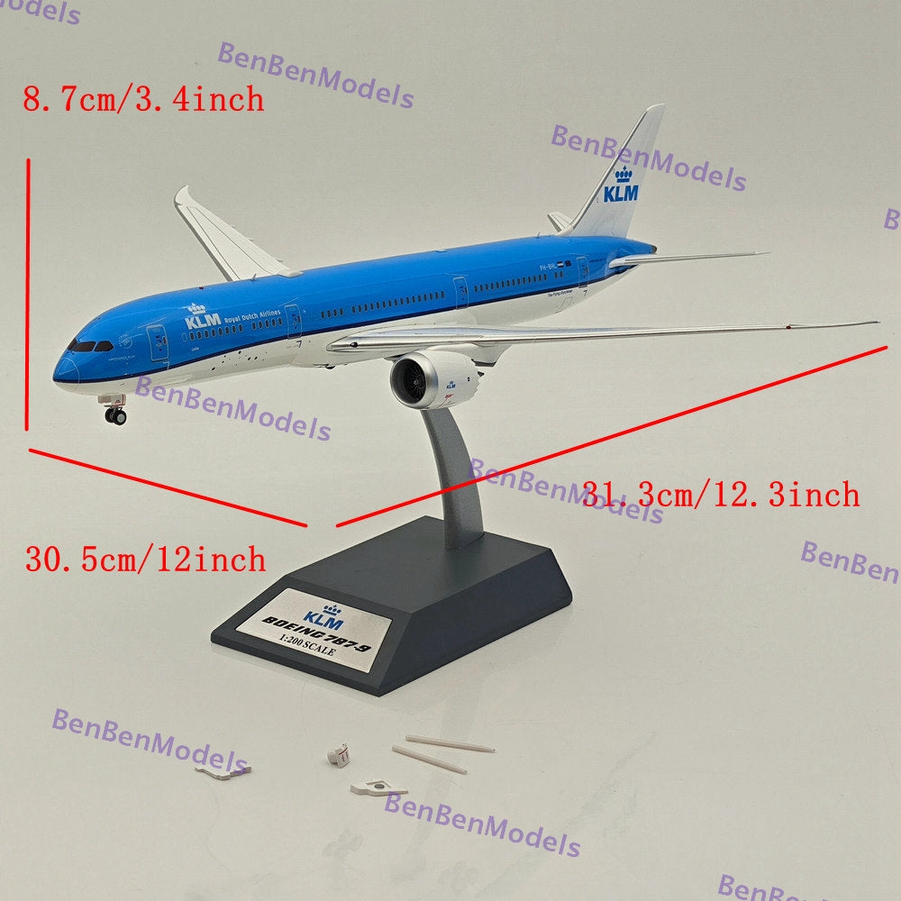 KLM ROYAL DUTCH AIRLINES BOEING 787-9 PH-BHA JF-787-9-003 Diecast Models 1/200