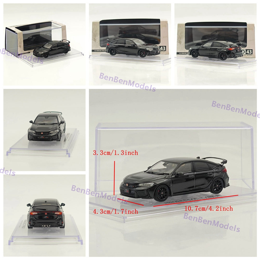 1/43 Hobby Japan HJD43 CIVIC TYPE R (FL5) RACING BLACK Package Diecast Car Model