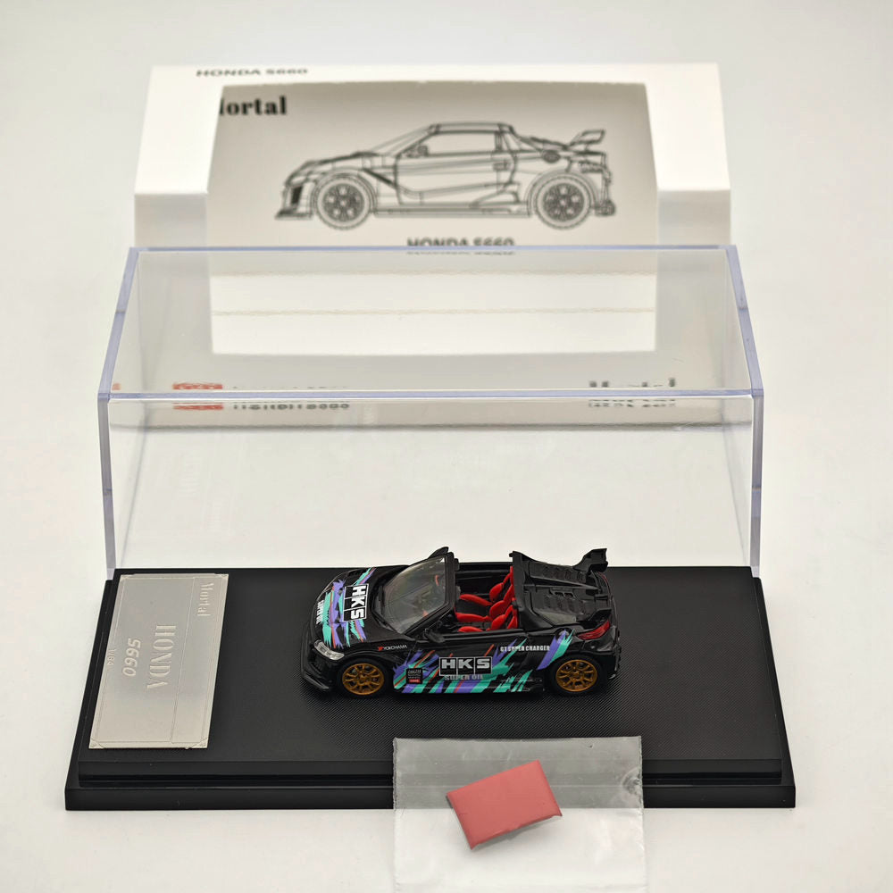 Mortal 1:64 Honda S660 Mugen Convertible with top cover Gulf ADVAN HKS SPOON Diecast Toys Car Models Collection Gifts