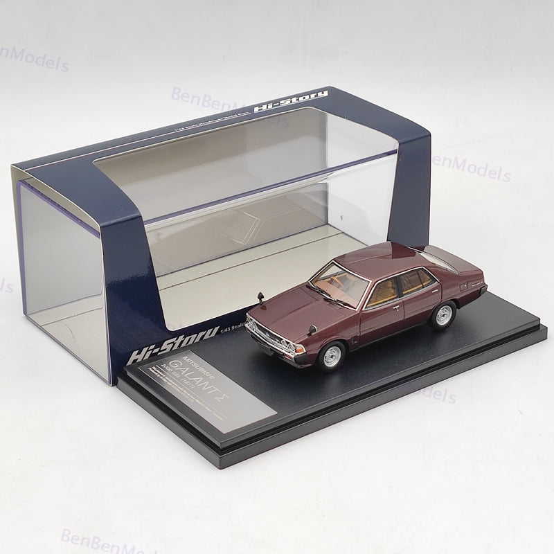 Hi-Story 1/43 Mitsubishi Galant Σ 2000 GSL 1977 HS317 Resin Model Collection