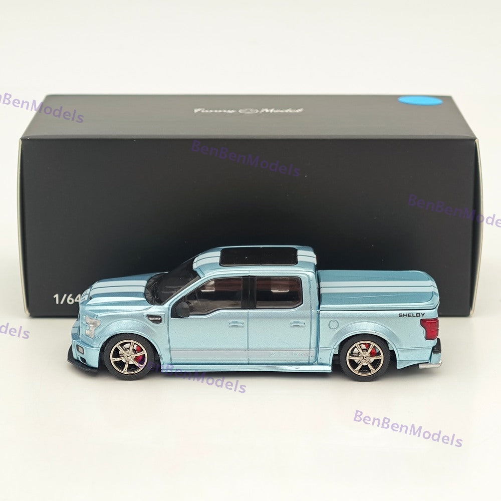 1:64 Funny Model F-150 Shelby Super Snake Pickup Sport Truck Model Diecast
