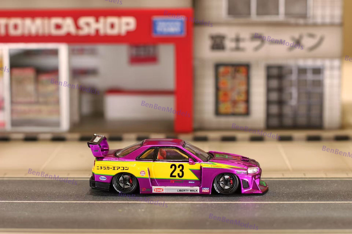 Pre-sale 1:64 SW LBWK ER34 #23 Chromed Purple Special Edition Diecast Limited
