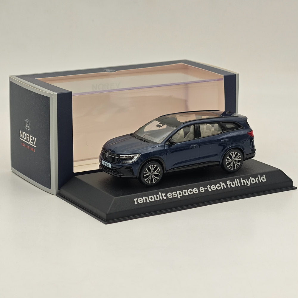 Modèle réduit de voiture moulé sous pression Renault Espace E-tech Full Hybrid 1/43 Norev, collection bleue