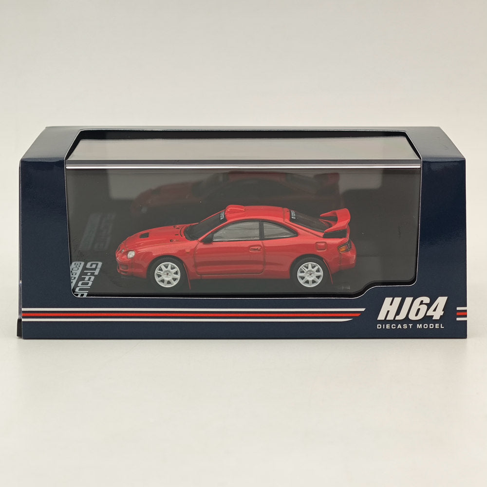Hobby Japan 1/64 CELICA GT-FOUR WRC Edition (ST205) Customized Version / 8 Spokes Wheel HJ641064CR SUPER RED Ⅳ Diecast Models Car Collection