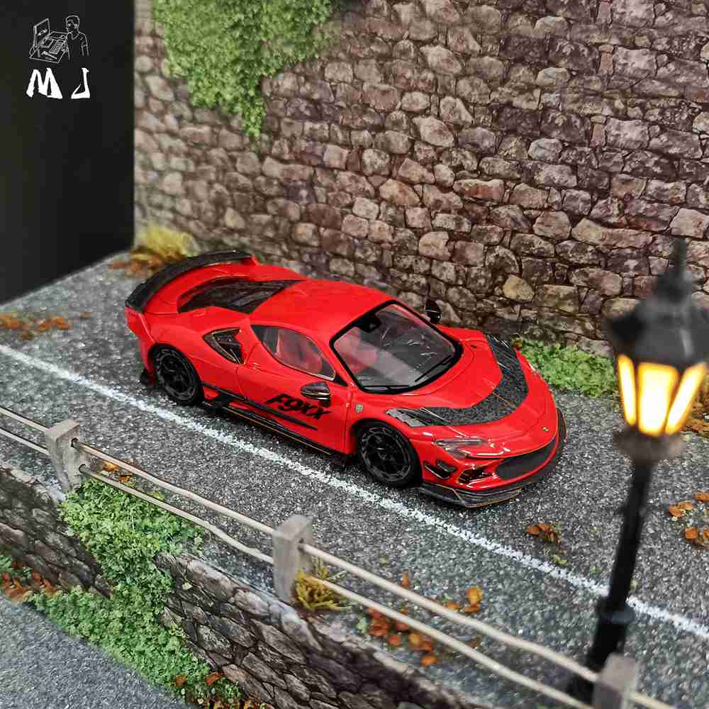 MJ 1/64 Ferrari Mansory F9XX Hardtop/Cabriolet Modèles de voitures moulées sous pression Collection Cadeaux Édition limitée
